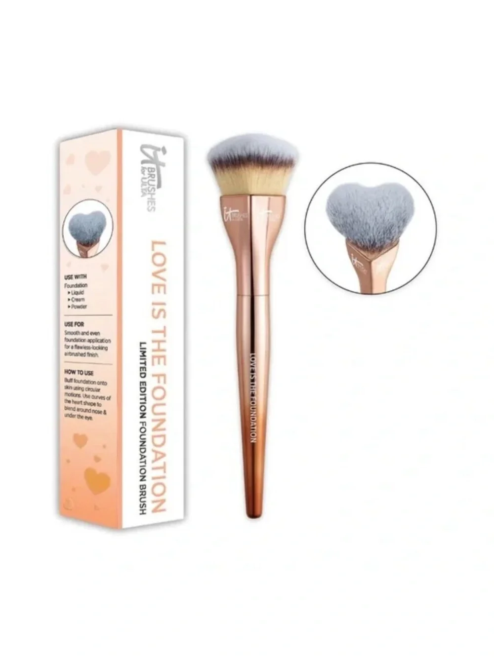 🦋NWT - IT COSMETICS Limited Edition LOVE IS THE FOUNDATION Brush